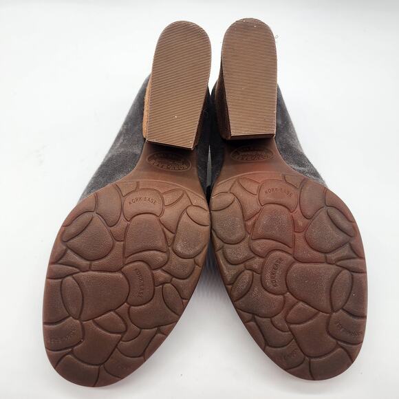 Kork-Ease Challis Mules Women's 8.5M Gray Slip On Clog Heels - Picture 8 of 8